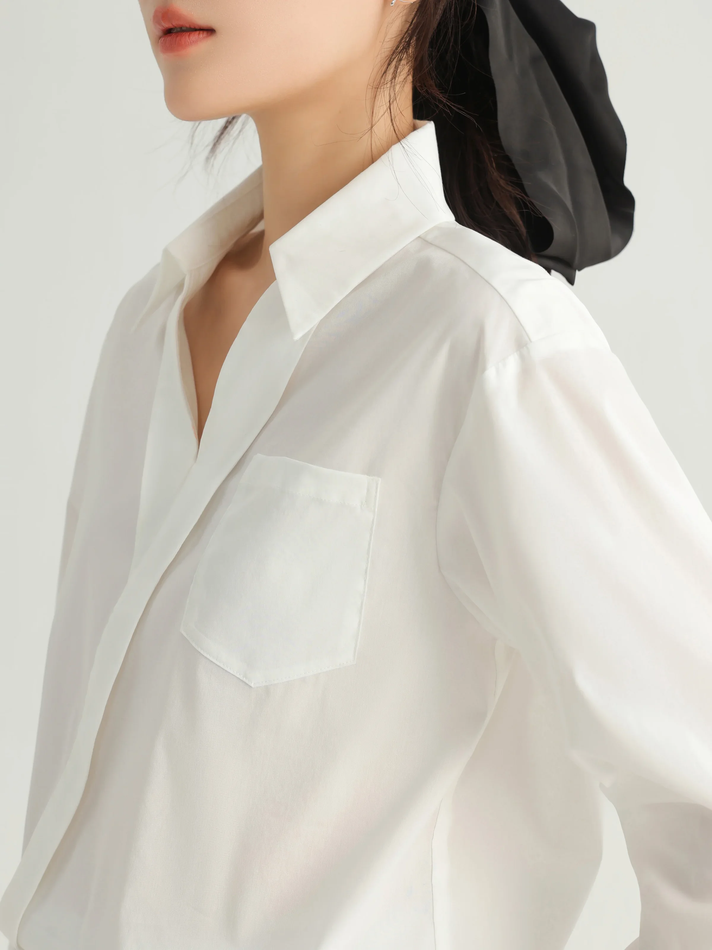 White Puff Sleeve Shirt Women Summer Office Blouse Loose Fit Button Down Top with Collar and Pocket Casual Daily Workwear Look
White Puff Sleeve Shirt Women Summer Office Blouse Loose Fit Button Down Top with Collar and Pocket Casual Daily Workwear Look