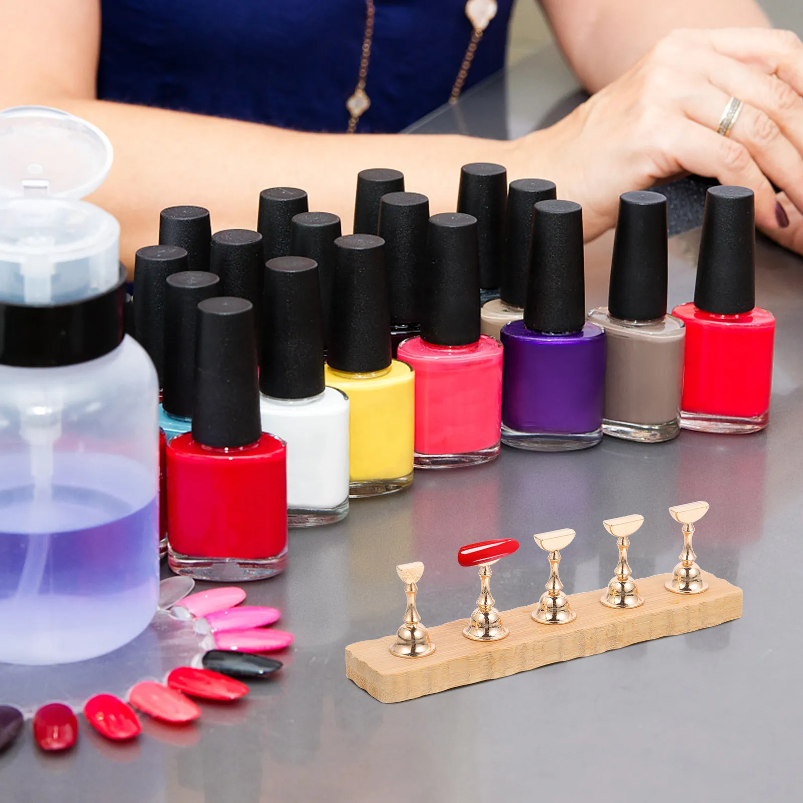 1Set Nail Practice Stand Training Nail Rack Smooth Surface Durable Creative Holder for Manicure Painting Practice Manicure
1Set Nail Practice Stand Training Nail Rack Smooth Surface Durable Creative Holder for Manicure Painting Practice Manicure