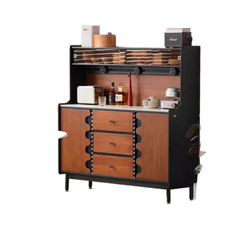 Nordic medieval dining side retro simple storage French solid wood side cabinet living room integrated coffee storage cabinet
Nordic medieval dining side retro simple storage French solid wood side cabinet living room integrated coffee storage cabinet
