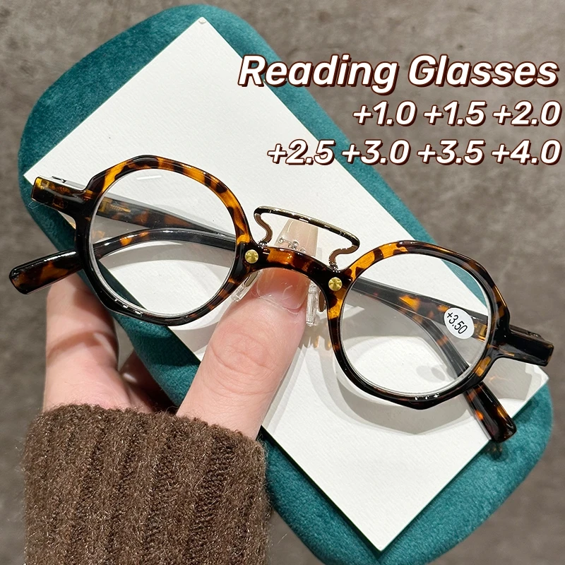 Retro Round Frame Reading Glasses Personalized Small Frame Presbyopia Eyewear for Men and Women anti blue light Eyeglasses
Retro Round Frame Reading Glasses Personalized Small Frame Presbyopia Eyewear for Men and Women anti blue light Eyeglasses