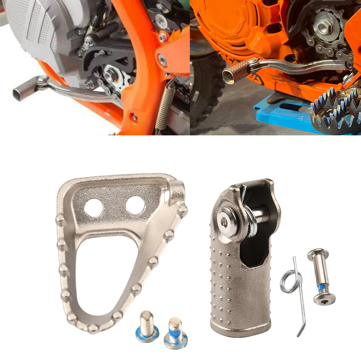 Motorcycles Stainless Steel Brake Pedal Plate Shift Lever Tip For KTM EXC EXC250 EXCF 350 EXC 450 SX125 SXF 250 SXF450 XCW 300
Motorcycles Stainless Steel Brake Pedal Plate Shift Lever Tip For KTM EXC EXC250 EXCF 350 EXC 450 SX125 SXF 250 SXF450 XCW 300