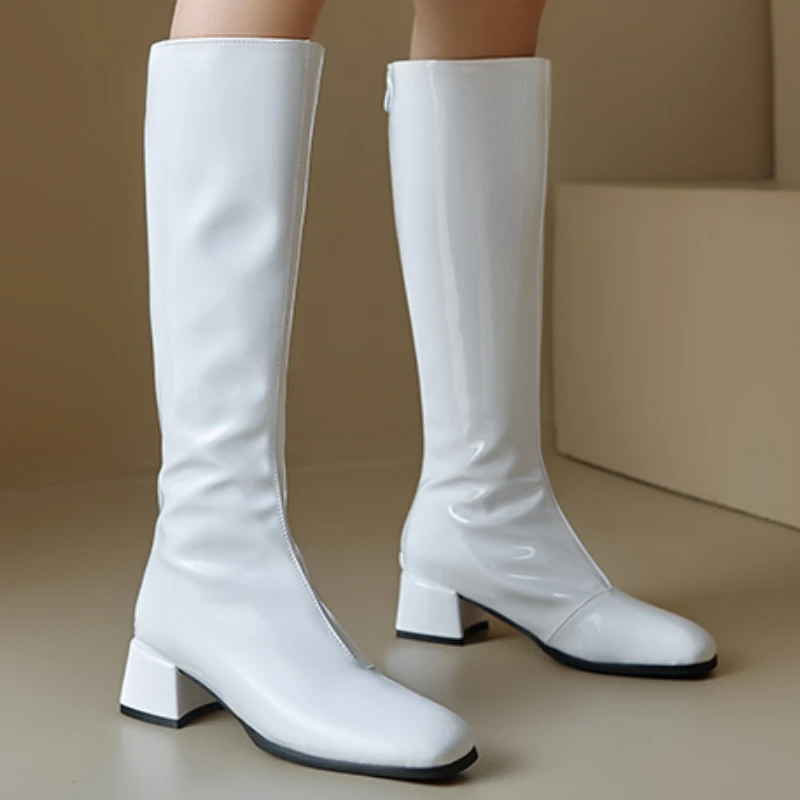 Розовые женские сапоги до колена Элегантная осенне-зимняя обувь Черный Белый Красный Низкий каблук Длинные ботинки на молнии Обувь Большой размер 45
Розовые женские сапоги до колена Элегантная осенне-зимняя обувь Черный Белый Красный Низкий каблук Длинные ботинки на молнии Обувь Большой размер 45