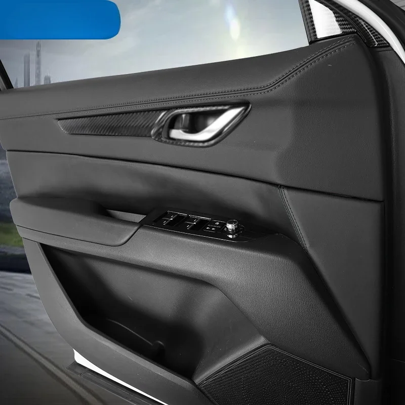Door Panel Leather Cover Car Door Trim Decoration Accessories Carbon Fiber Pad Protection Mat Cover For Mazda 2017-2022 CX-5
Door Panel Leather Cover Car Door Trim Decoration Accessories Carbon Fiber Pad Protection Mat Cover For Mazda 2017-2022 CX-5