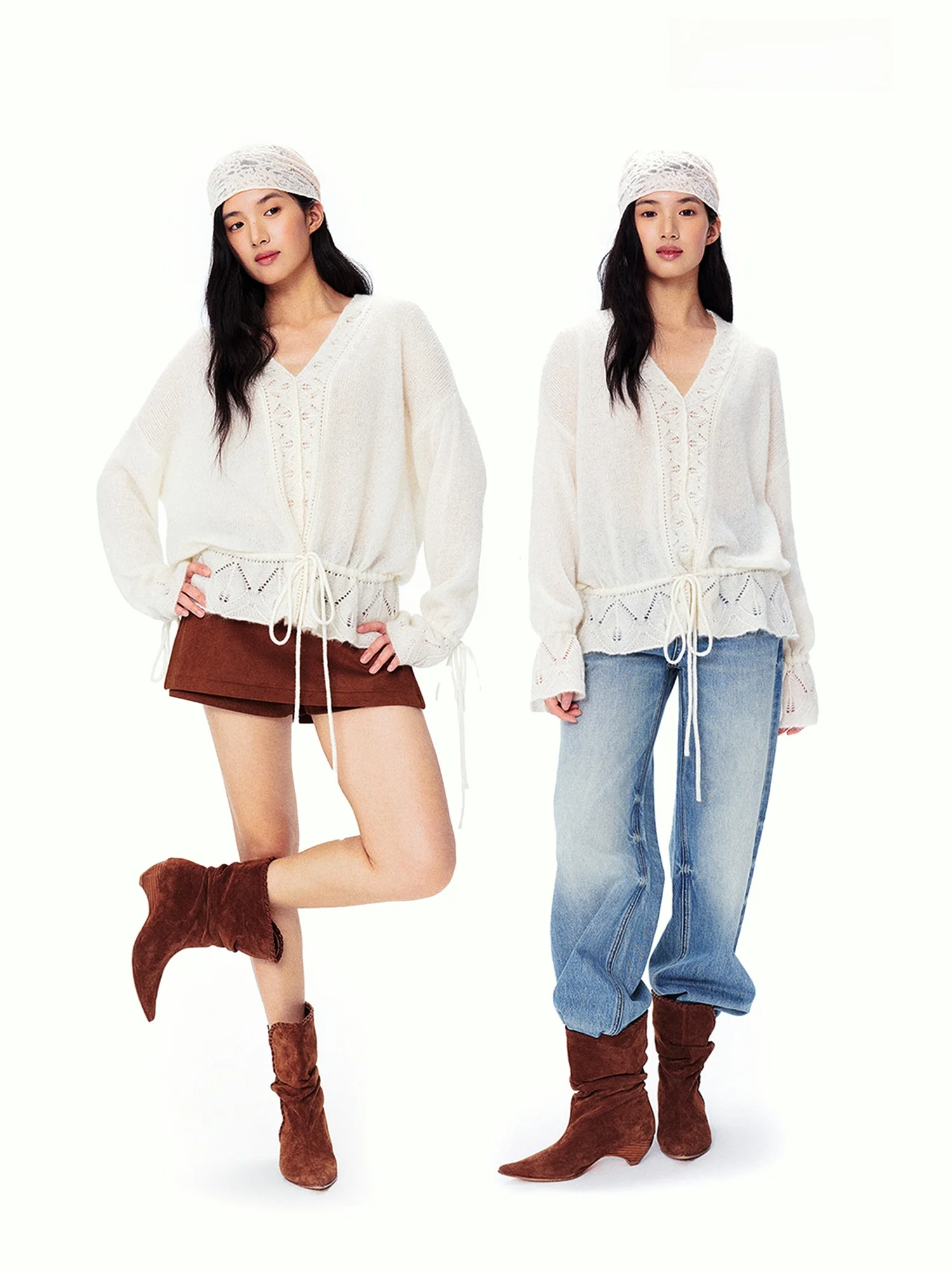 LUMIEN Women's Long Sve V-Ne Camere Knitted Sweater Spring New Casual Loose Sle Comfortable Soft Color Blo Design
LUMIEN Women's Long Sve V-Ne Camere Knitted Sweater Spring New Casual Loose Sle Comfortable Soft Color Blo Design