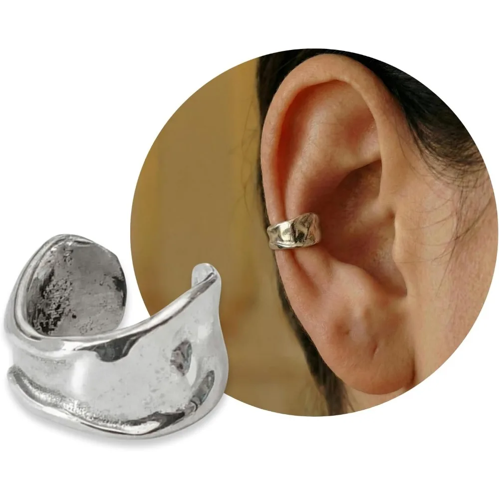 Sterling Silver Handmade Adjustable Ear Cuff Clip On Cartilage Earring Minimalist Dainty Gift for Women
Sterling Silver Handmade Adjustable Ear Cuff Clip On Cartilage Earring Minimalist Dainty Gift for Women