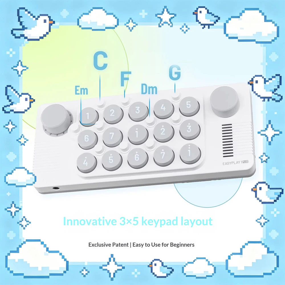 Cubyfun PLUS Music Keyboard 65 Timbres The Whole Tune Is Adjustable Entertainment Keyboard Type-C Bluetooth Dual-Mode MIDI
Cubyfun PLUS Music Keyboard 65 Timbres The Whole Tune Is Adjustable Entertainment Keyboard Type-C Bluetooth Dual-Mode MIDI