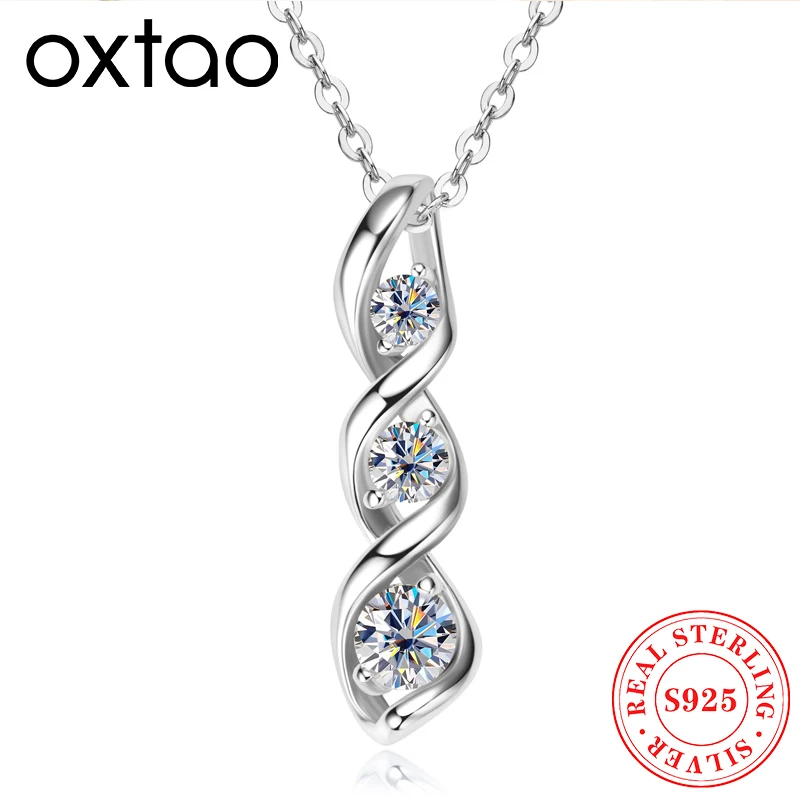 OXTAO 925 серебряный муассанит бесконечность кулон ожерелье для женщин D цвет сверкающий классический лабораторный кулон с бриллиантами ювелирные изделия подарок GRA
OXTAO 925 серебряный муассанит бесконечность кулон ожерелье для женщин D цвет сверкающий классический лабораторный кулон с бриллиантами ювелирные изделия подарок GRA