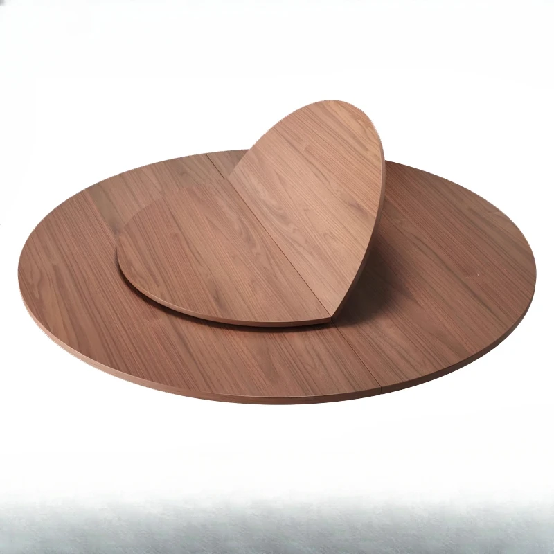 Thickened folding solid wood round table, household round table, new type of dining table round table panel plus turntable 12
Thickened folding solid wood round table, household round table, new type of dining table round table panel plus turntable 12