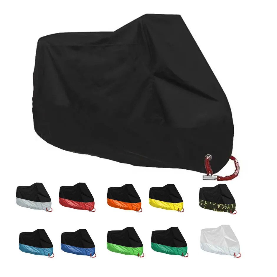 Motorcycle Cover Waterproof All Season Dustproof UV Protection 190T Motorbike Cover Universal Outdoor Rain Sunshade Cover
Motorcycle Cover Waterproof All Season Dustproof UV Protection 190T Motorbike Cover Universal Outdoor Rain Sunshade Cover