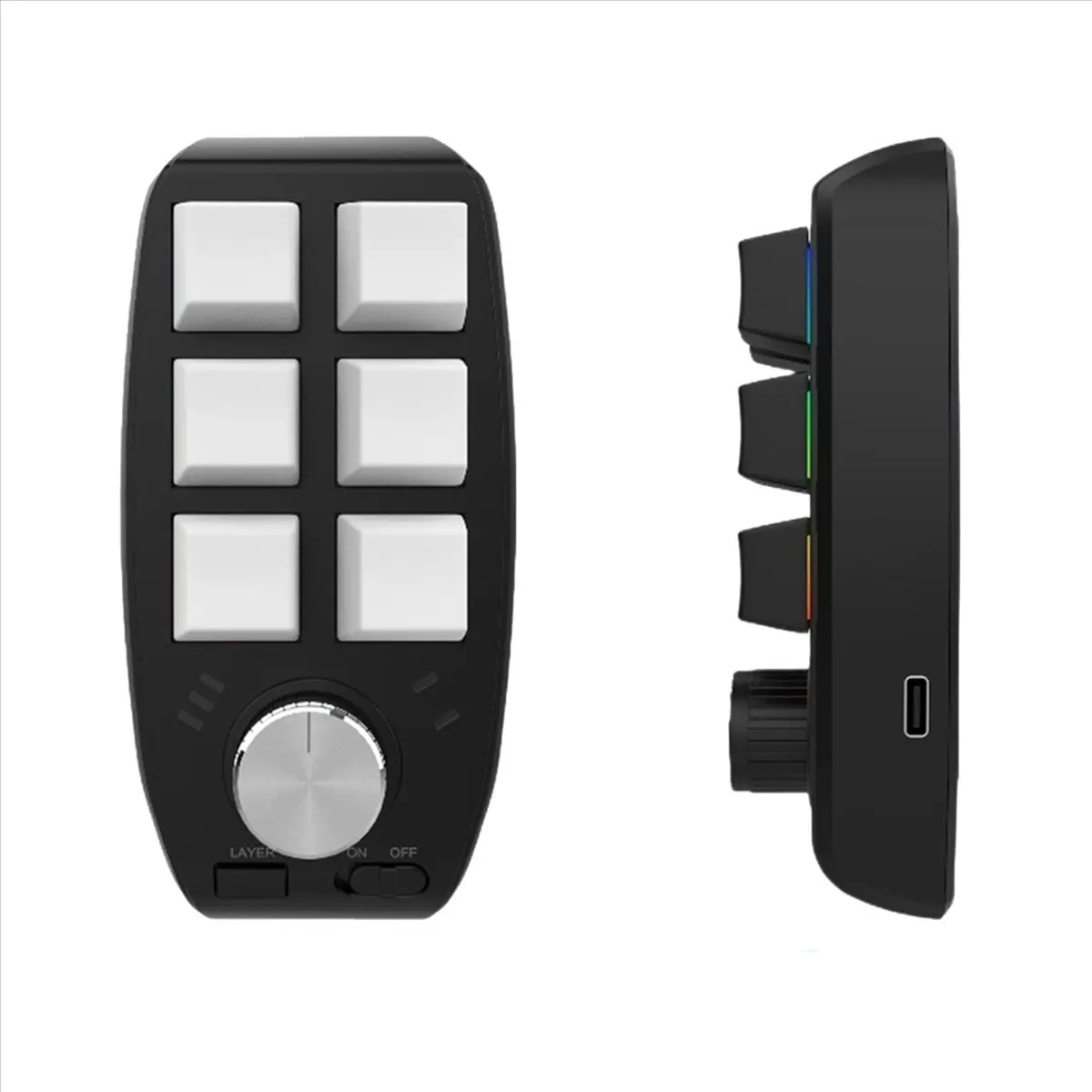 (A26M) USB Custom Programming Macro Knob Keyboard 6 Keys Copy Paste Mini Button for Photoshop Gaming Mechanical Keyboard White
(A26M) USB Custom Programming Macro Knob Keyboard 6 Keys Copy Paste Mini Button for Photoshop Gaming Mechanical Keyboard White