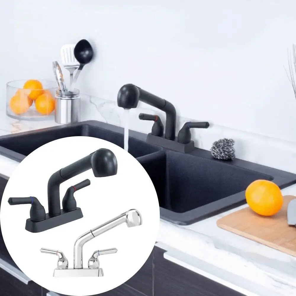 Chrome Finish Utility Sink Faucet Non-Metallic ABS Plastic 4 Inch Centerset Shop Sink Faucet Pull Out Sprayer Center Set
Chrome Finish Utility Sink Faucet Non-Metallic ABS Plastic 4 Inch Centerset Shop Sink Faucet Pull Out Sprayer Center Set