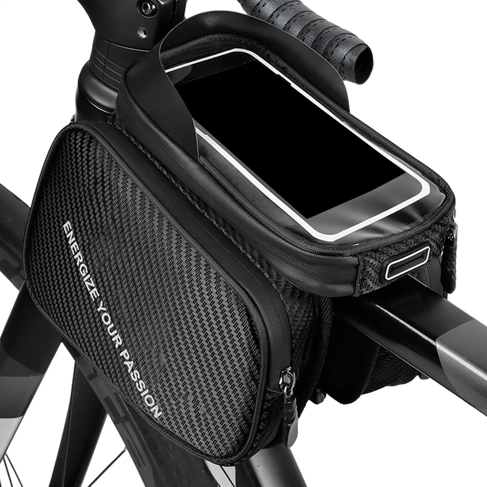 Nylon Waterproof Bike Bag Touchscreen Phone Holder Frame Pack Road Mountain City Cycling Electric Scooter Outdoor Gear Organizer
Nylon Waterproof Bike Bag Touchscreen Phone Holder Frame Pack Road Mountain City Cycling Electric Scooter Outdoor Gear Organizer