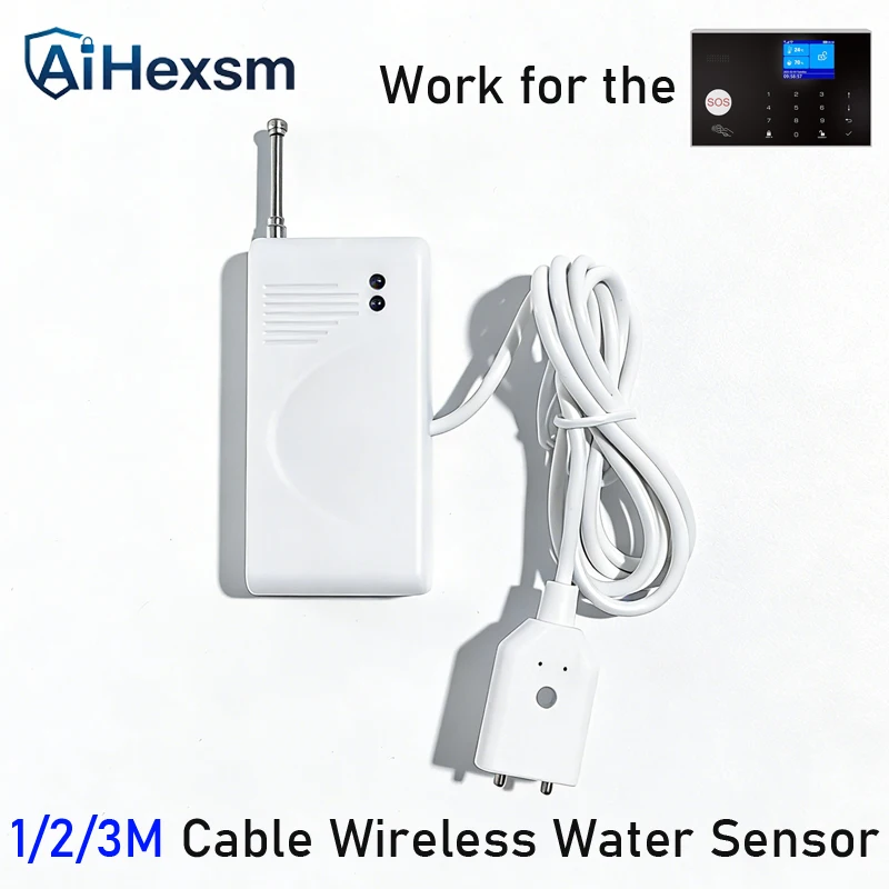 Беспроводной датчик протечки воды 433 МГц (1/2/3 метра), сигнализация об утечке воды, предотвращение перелива, работает с центральным блоком сигнализации
Беспроводной датчик протечки воды 433 МГц (1/2/3 метра), сигнализация об утечке воды, предотвращение перелива, работает с центральным блоком сигнализации