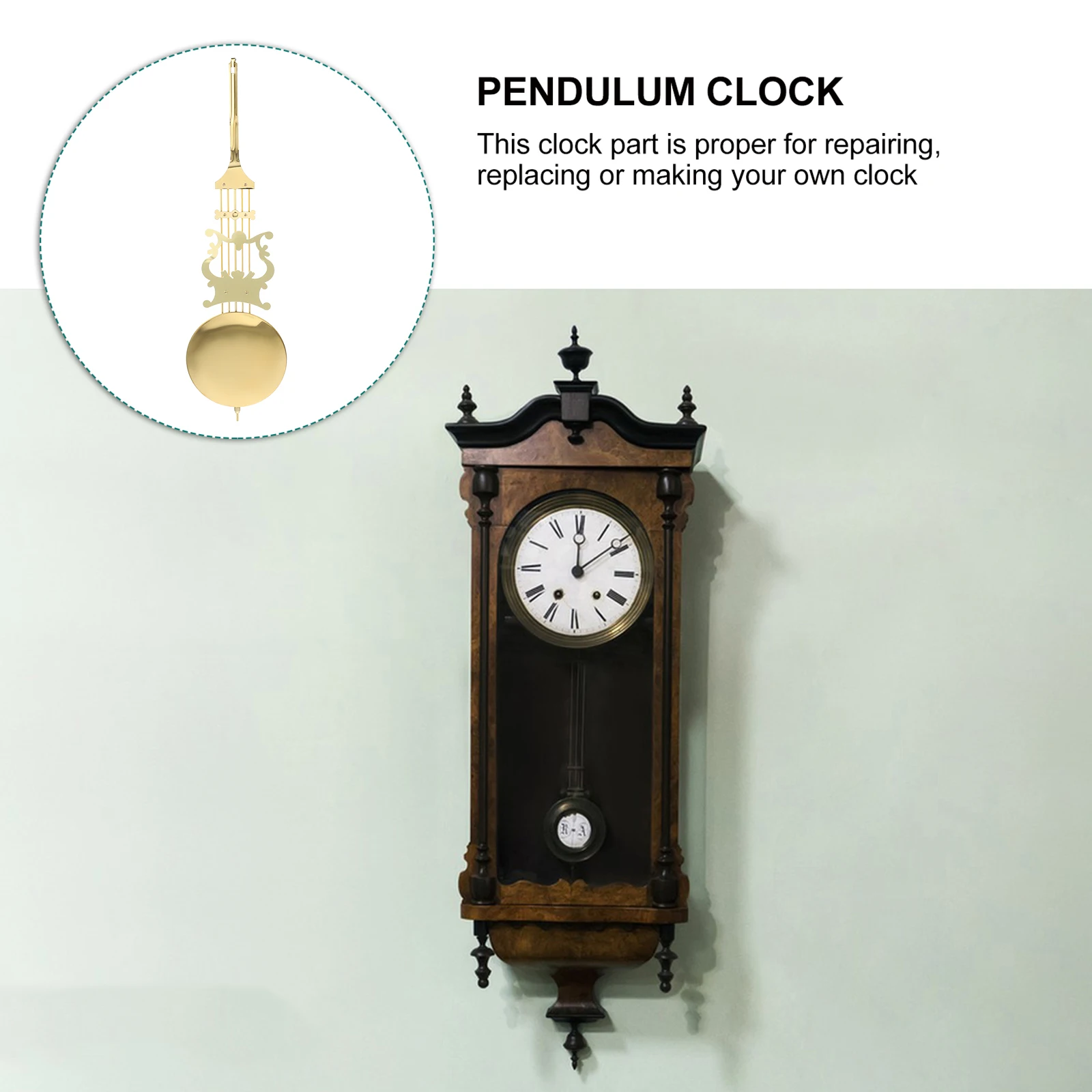 1pc Pendulum Movement Swing Mechanism Replacement Parts for Wall Clocks Grandfather Clock Pendulum Weights Clock Kits
1pc Pendulum Movement Swing Mechanism Replacement Parts for Wall Clocks Grandfather Clock Pendulum Weights Clock Kits