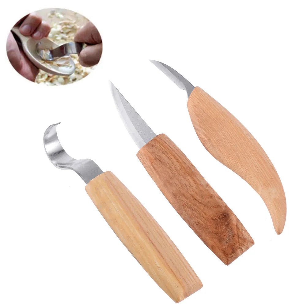 3Pcs Wood Carving Set Professional Hard Carbon Steel Knives Ergonomic Oak Handle Spoon Cutting Hook Carpenter Tool
3Pcs Wood Carving Set Professional Hard Carbon Steel Knives Ergonomic Oak Handle Spoon Cutting Hook Carpenter Tool