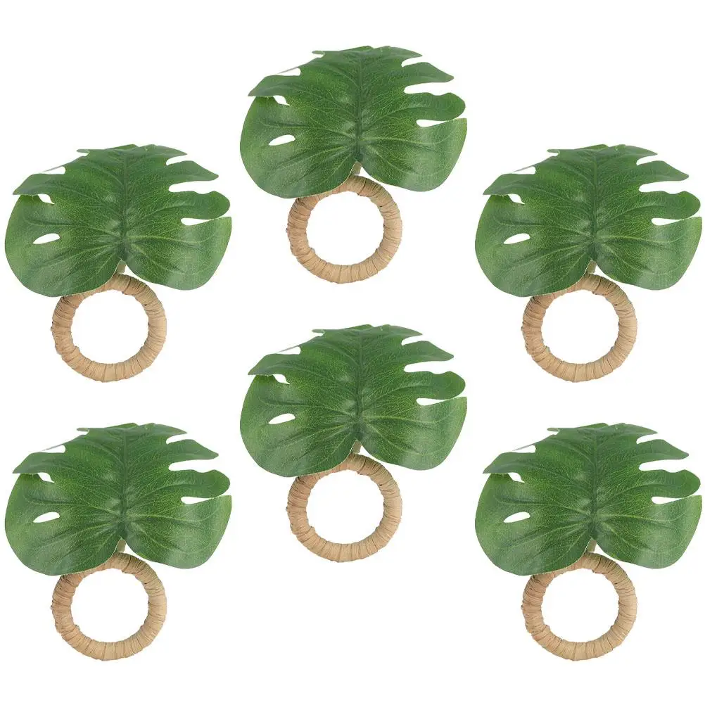 6 Pcs Napkin Ring Decorative Serviette Buckle Reusable Dining Table Leaves Rings Artificial Leaf Home Party Accessories
6 Pcs Napkin Ring Decorative Serviette Buckle Reusable Dining Table Leaves Rings Artificial Leaf Home Party Accessories