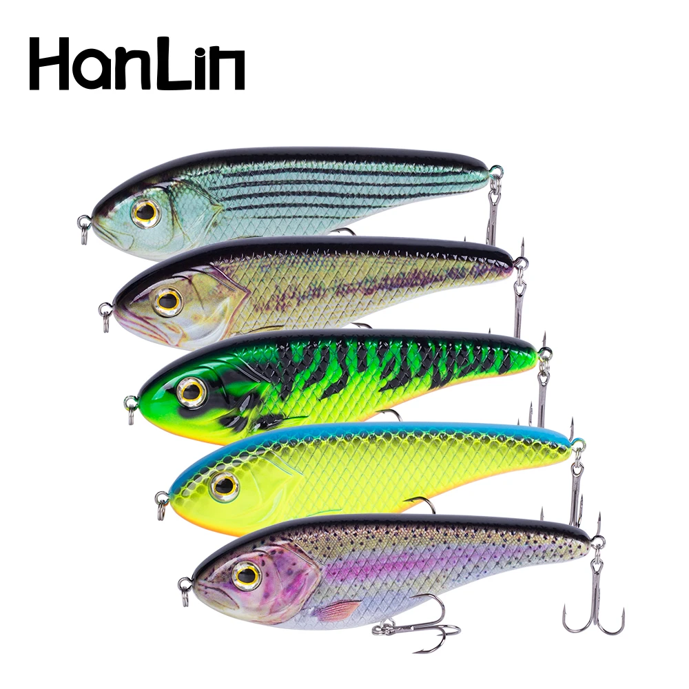 Hanlin 150mm/82g Musky Jerkbaits Fishing Lure Slow Sinking Slider Bait Wobbler Crankbaits Rattlin Hard Body Vib Pike Bass Tackle
Hanlin 150mm/82g Musky Jerkbaits Fishing Lure Slow Sinking Slider Bait Wobbler Crankbaits Rattlin Hard Body Vib Pike Bass Tackle