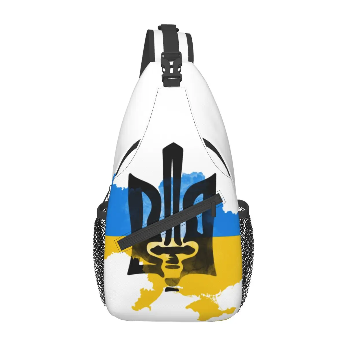 Ukrainian Tryzub Small Sling Bag Chest Crossbody Shoulder Backpack Outdoor Hiking Daypacks Ukraine Flag Fashion Satchel
Ukrainian Tryzub Small Sling Bag Chest Crossbody Shoulder Backpack Outdoor Hiking Daypacks Ukraine Flag Fashion Satchel