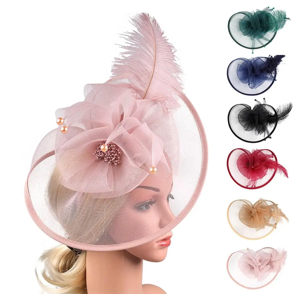 Stylish Vintage Women Fascinator Hat Mesh Yarn Elegant Bridal Headpiece Feather Feather Mesh Headband for Women
Stylish Vintage Women Fascinator Hat Mesh Yarn Elegant Bridal Headpiece Feather Feather Mesh Headband for Women