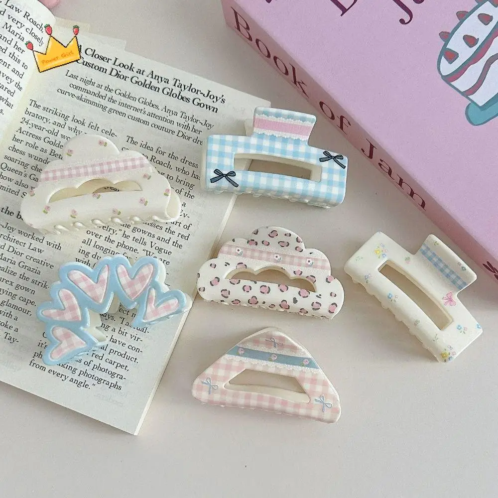 Korean Style Lattice Hair Crab Clip Triangle Flower Acrylic Bow Hair Claw Ponytail Clip Headwear Geometry Shark Clip Party
Korean Style Lattice Hair Crab Clip Triangle Flower Acrylic Bow Hair Claw Ponytail Clip Headwear Geometry Shark Clip Party