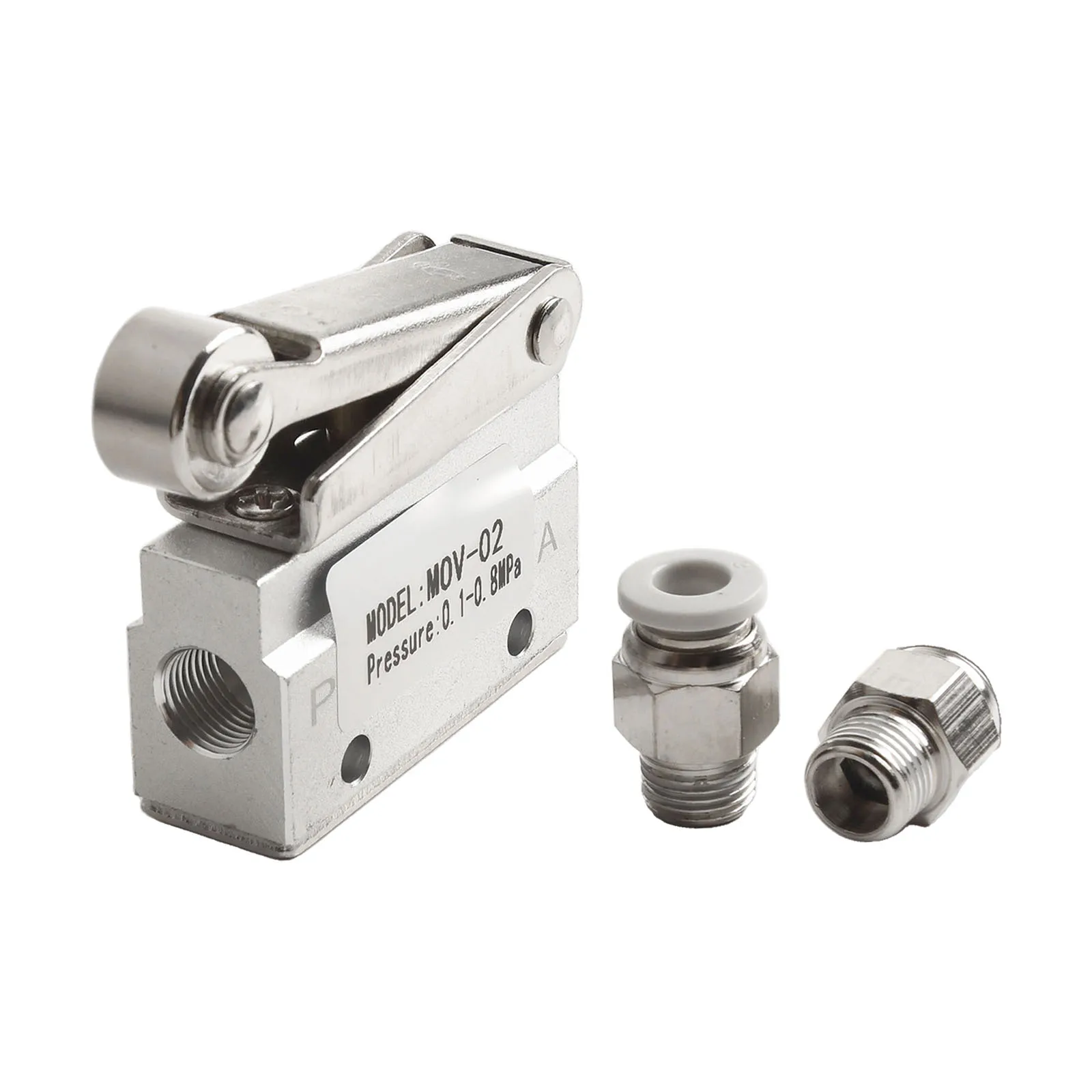 MOV-02 Pneumatic Valve 2 Position 2 Way 1/8in Roller Pneumatic Mechanical Valve N C On-Off Valve MOV-02 Aluminum Tools
MOV-02 Pneumatic Valve 2 Position 2 Way 1/8in Roller Pneumatic Mechanical Valve N C On-Off Valve MOV-02 Aluminum Tools