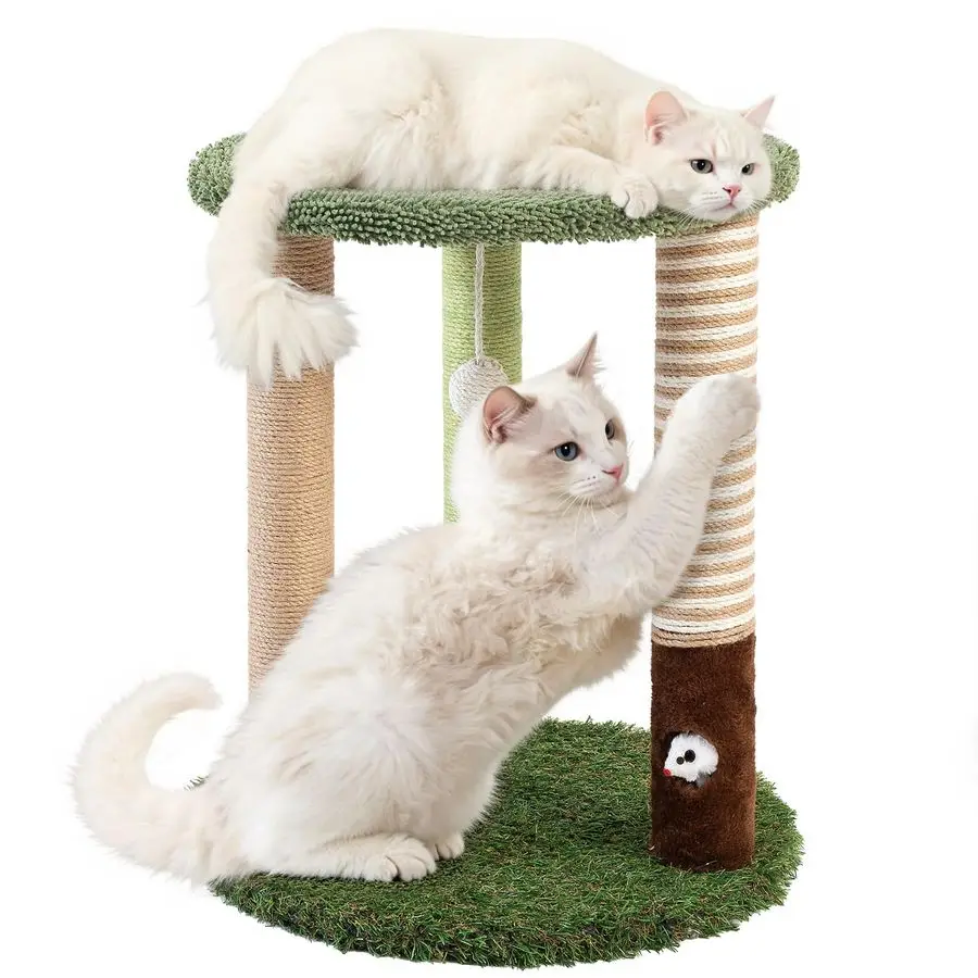 Tree Tower with 3 Scratcher Posts 22inch Tall Cat Tree Sisal Scratching Posts with Fun Cat Toys for Kitty and Adult Cats Small C
Tree Tower with 3 Scratcher Posts 22inch Tall Cat Tree Sisal Scratching Posts with Fun Cat Toys for Kitty and Adult Cats Small C