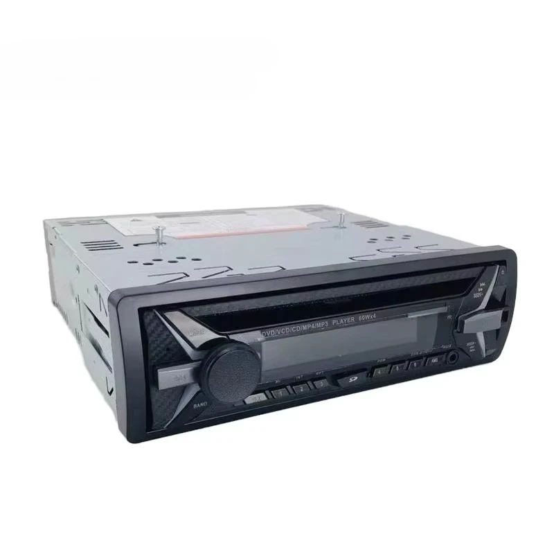 Car stereo CD/DVD player with USB and SD card attached dashboard to place MP3 and MP4 compatible
Car stereo CD/DVD player with USB and SD card attached dashboard to place MP3 and MP4 compatible