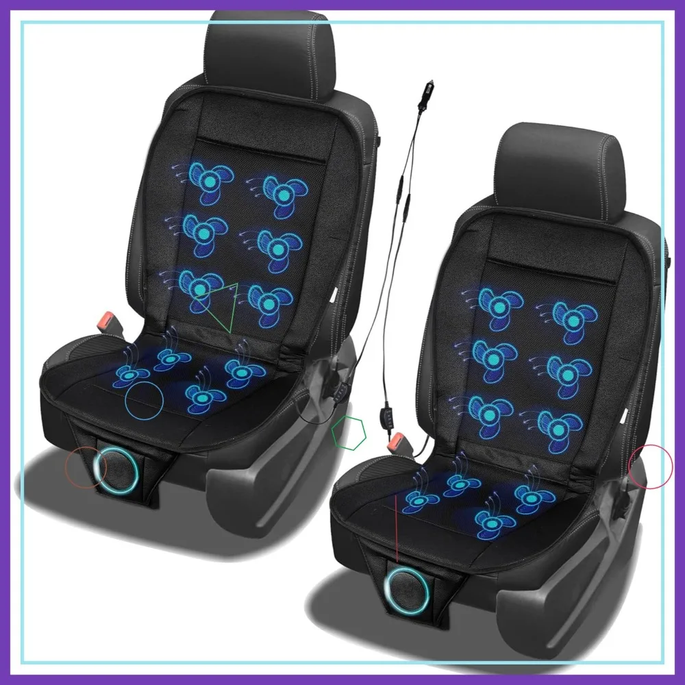 12V Car Seat Cooling Pad, Adjustable Temp, Breathable Sweat Protector, Summer Cool Cushion 2-Pack
12V Car Seat Cooling Pad, Adjustable Temp, Breathable Sweat Protector, Summer Cool Cushion 2-Pack