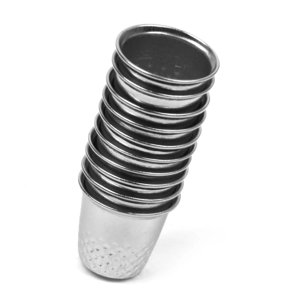 10pcs Silver Thimble Sewing Finger Guard Metal Craft Tool for Vintage Sails Canvas Repair Pin Cushion
10pcs Silver Thimble Sewing Finger Guard Metal Craft Tool for Vintage Sails Canvas Repair Pin Cushion