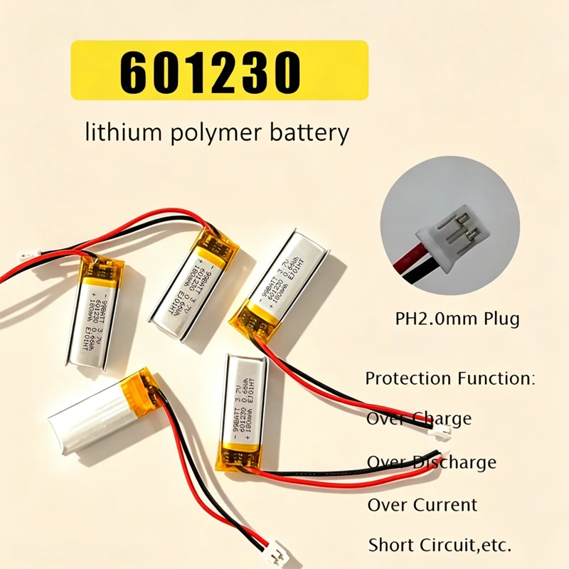 601230 polymer 3.7v lithium battery 180mah Rechargeable for Tws Bluetooth Headset Speaker Electric Toothbrush Reading Pen MP3
601230 polymer 3.7v lithium battery 180mah Rechargeable for Tws Bluetooth Headset Speaker Electric Toothbrush Reading Pen MP3