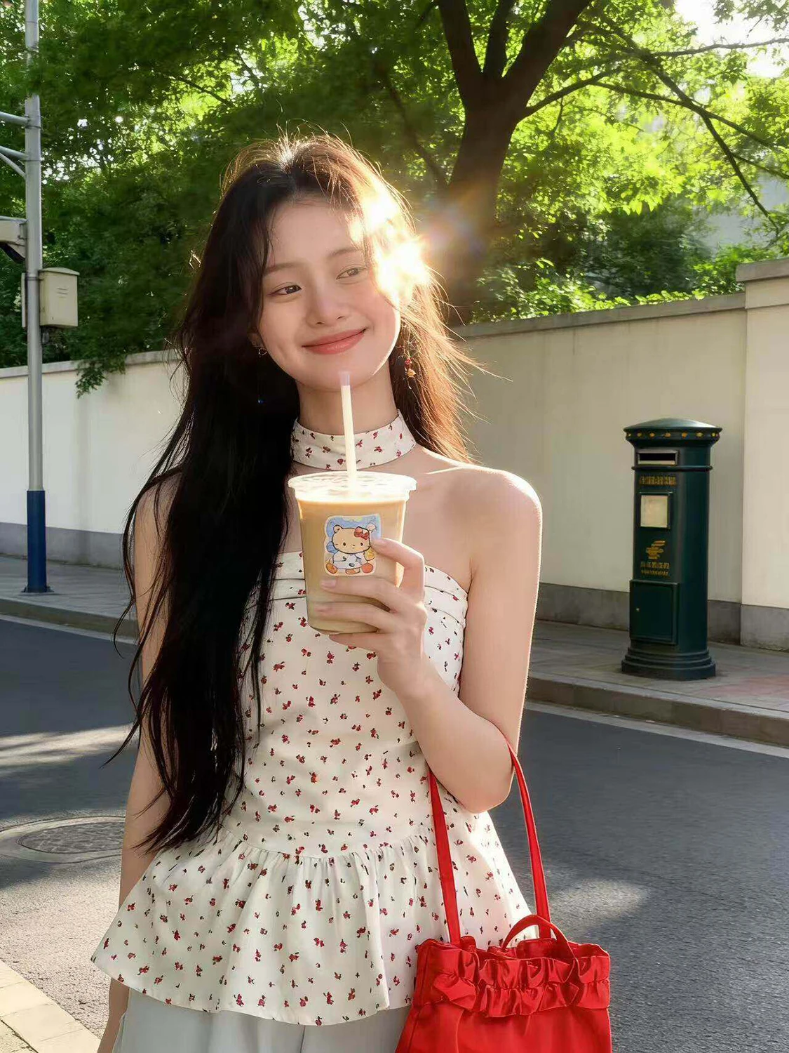 Floral Print One-Shoulder Off-The-Shoulder Crop Top Women's Sleeveless Vest Spring Summer Korean Style Trendy Shirt
Floral Print One-Shoulder Off-The-Shoulder Crop Top Women's Sleeveless Vest Spring Summer Korean Style Trendy Shirt
