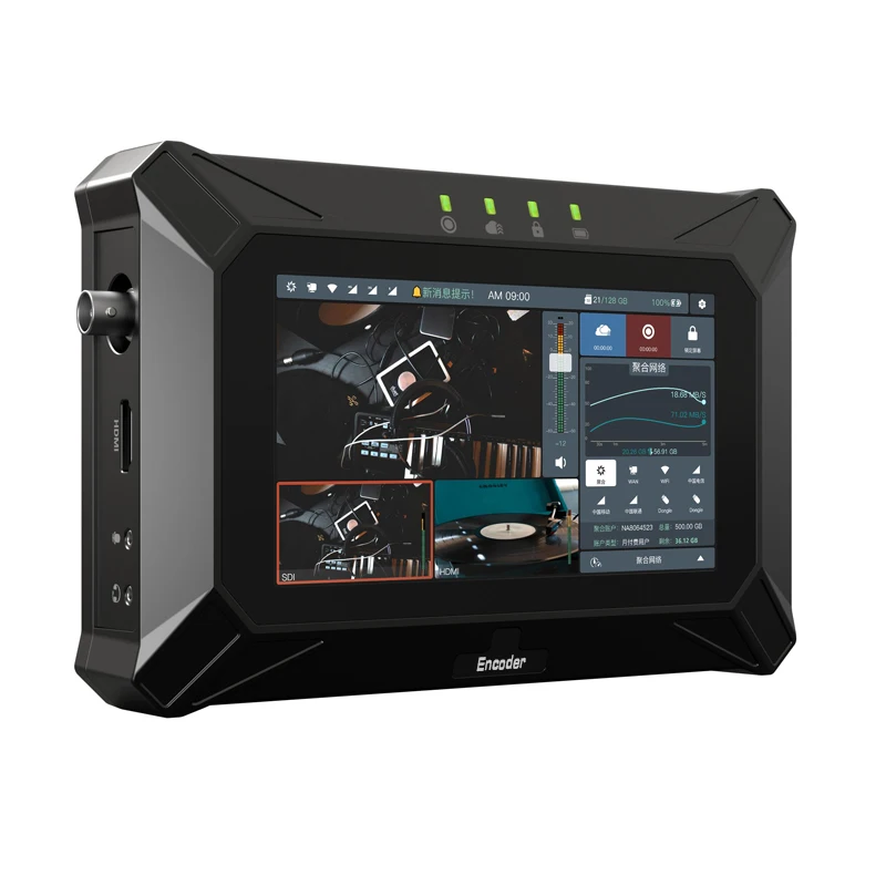 2023 N7 7 Links Bonding 3 Sim Cards 4G WIFI LAN 4k SDI Router H.265 H264 4K Video Switcher Mixer Encoder RTMP RTMPS SRT