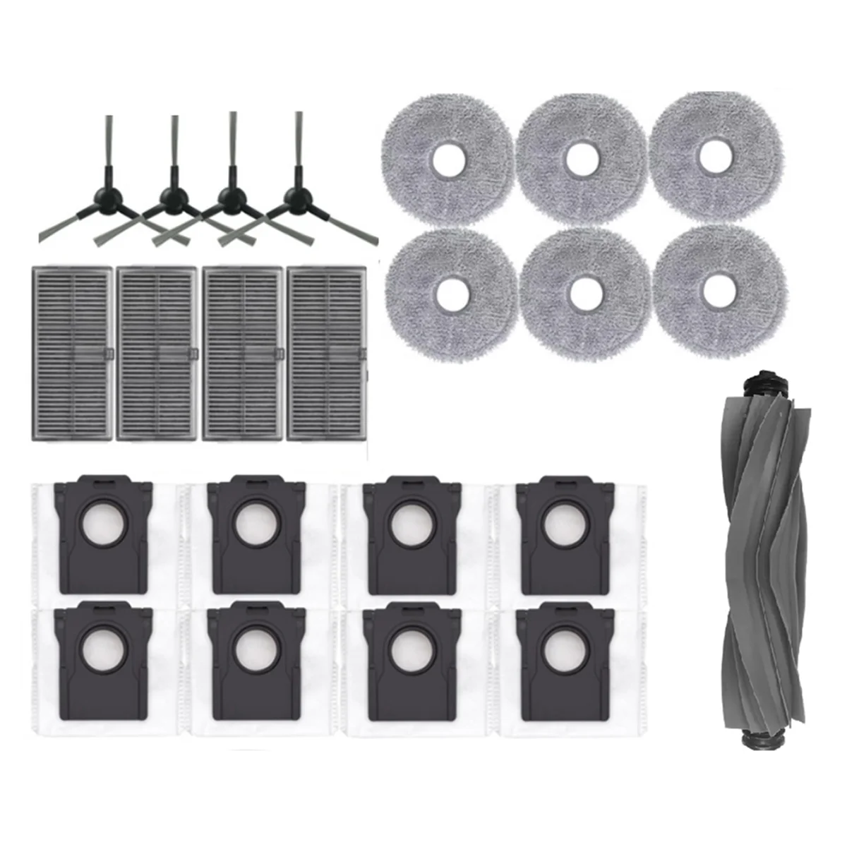 Hot sale 23PCS for L10s Pro Ultra Heat Vacuum Cleaner Spare Parts Main Side Brush Hepa Filter Mop Cloth Dust Bag
Hot sale 23PCS for L10s Pro Ultra Heat Vacuum Cleaner Spare Parts Main Side Brush Hepa Filter Mop Cloth Dust Bag