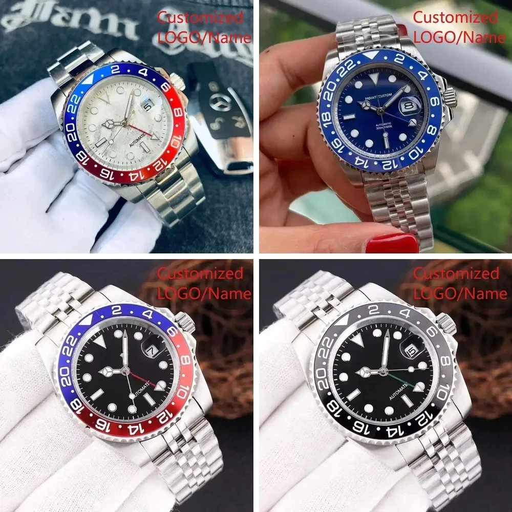 Moq 5 units wholesale price custom logo high quality luxury watch Automatic Mechanical Men's GMT Watch Stainless
Moq 5 units wholesale price custom logo high quality luxury watch Automatic Mechanical Men's GMT Watch Stainless