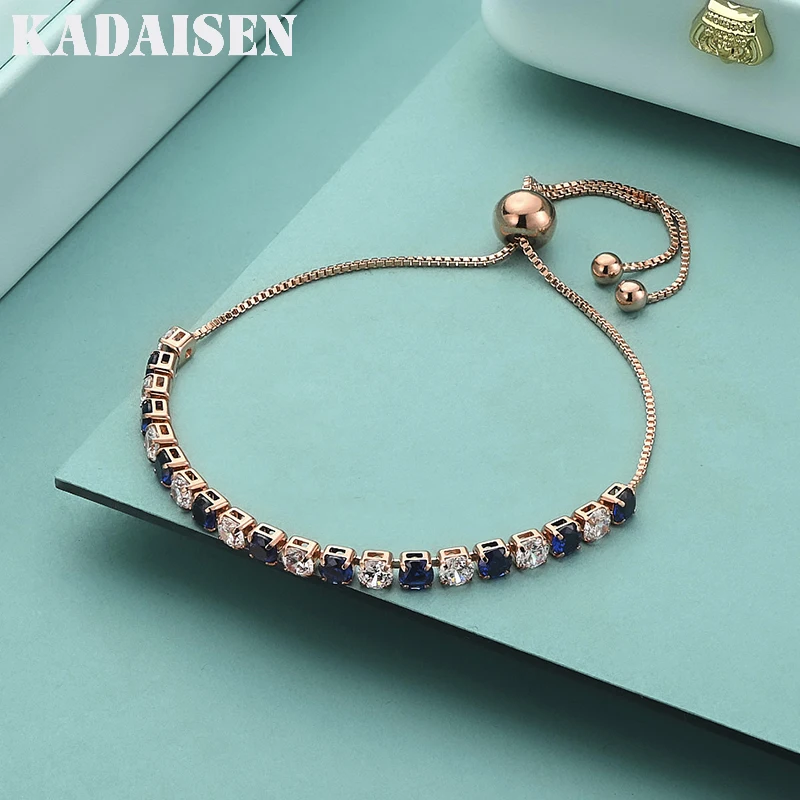 925 Sterling Silver White/Blue Zircon Chain Bracelet For Women Fashion Charm Party Wedding Jewelry Gifts
925 Sterling Silver White/Blue Zircon Chain Bracelet For Women Fashion Charm Party Wedding Jewelry Gifts