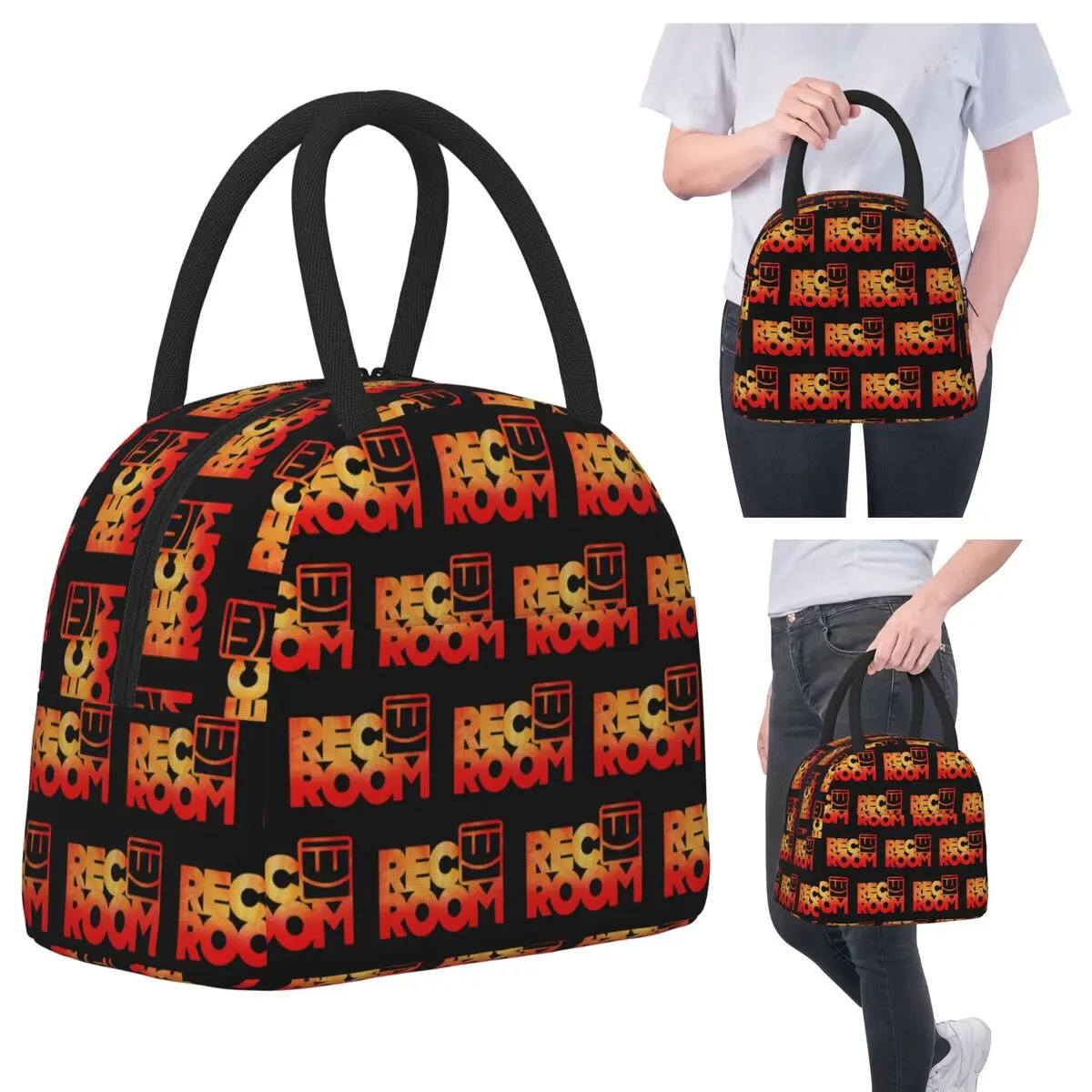 Painted Rec Room Logo Insulated Lunch Bag for Women Office Cooler Thermal Food Box Tote Portable Lunch Boxes Container
Painted Rec Room Logo Insulated Lunch Bag for Women Office Cooler Thermal Food Box Tote Portable Lunch Boxes Container