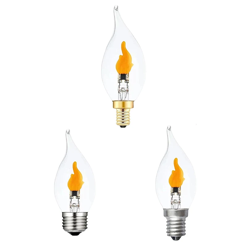 New Flame Light Bulbs E12/E14/E27 LED Flickering Flame Decoration Light Bulbs More Realistic Fire Effect Candelabra Base
New Flame Light Bulbs E12/E14/E27 LED Flickering Flame Decoration Light Bulbs More Realistic Fire Effect Candelabra Base
