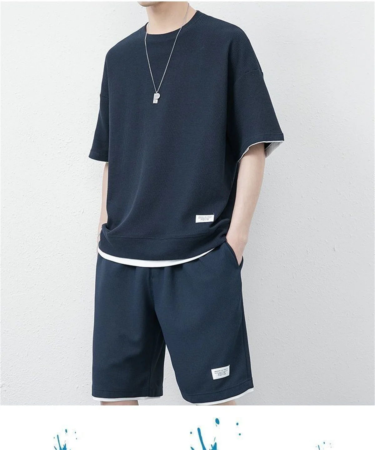 Cool Clothing Summer Sports Suit For Men Comfortable Breathable Mesh Waffle Sets Fitness Tracksuit T-shirt+Shorts Two-Piece Set
Cool Clothing Summer Sports Suit For Men Comfortable Breathable Mesh Waffle Sets Fitness Tracksuit T-shirt+Shorts Two-Piece Set