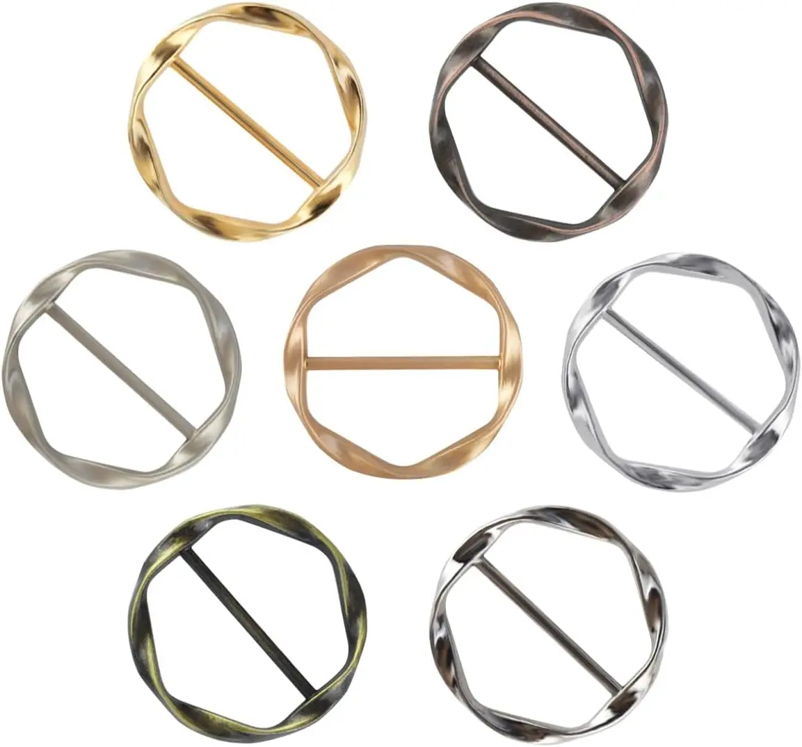 Metal Scarf Clip for Women - Twist Knot Holder for Clothes, Waist, Shawls, Wraps
Metal Scarf Clip for Women - Twist Knot Holder for Clothes, Waist, Shawls, Wraps