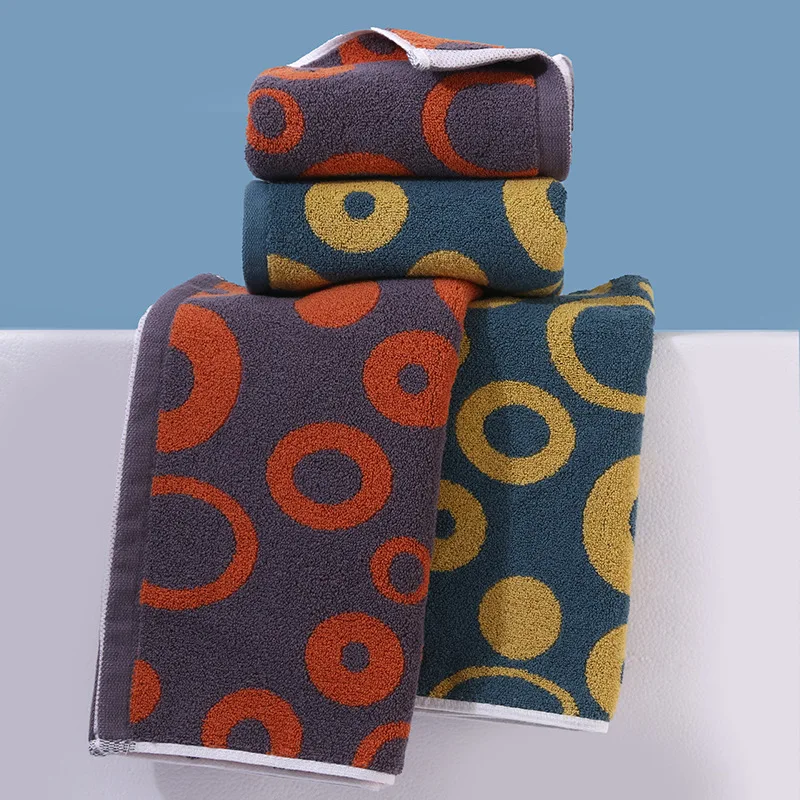 35X75Cm Breathable Face Towel Cotton Thickened Household Absorbent Soft Yarn-Dyed Jacquard Ring Towels
35X75Cm Breathable Face Towel Cotton Thickened Household Absorbent Soft Yarn-Dyed Jacquard Ring Towels