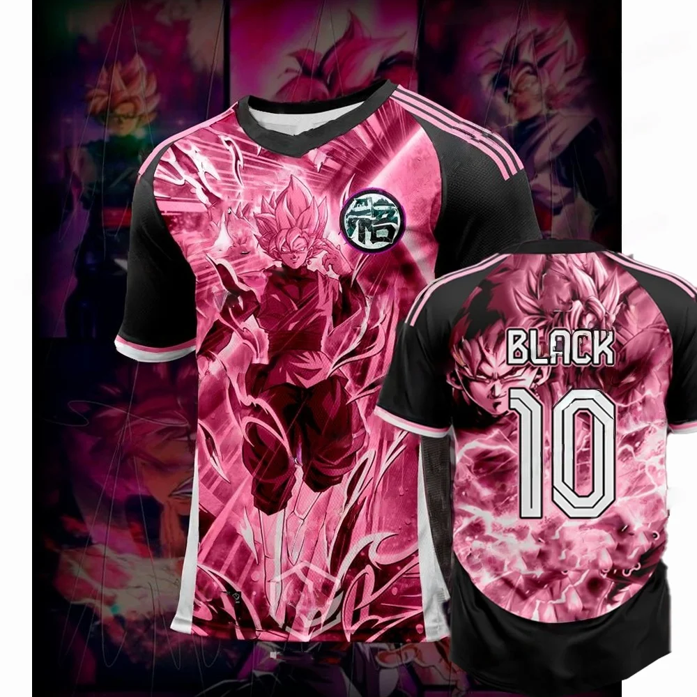 New Football Jerseys Japanese Anime Bandai Dragon Ball Goku Saiyan T-shirt Sporty Street Loose for Men and Children
New Football Jerseys Japanese Anime Bandai Dragon Ball Goku Saiyan T-shirt Sporty Street Loose for Men and Children