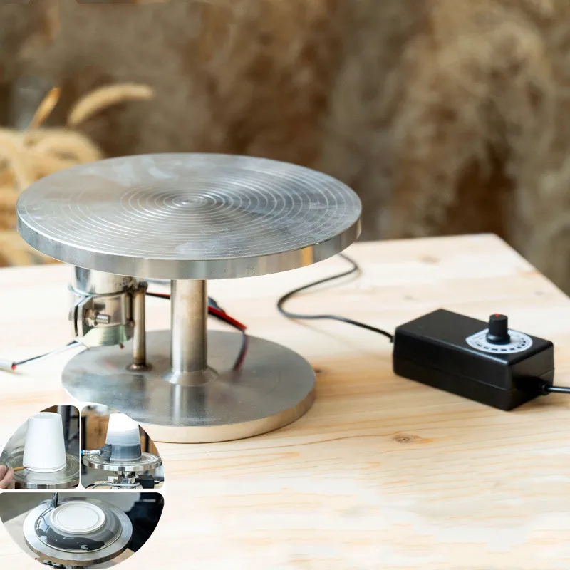 Stainless Steel Electric Pottery Turntable 360° Auto Rotating Platform for Ceramic Banding Painting Gilding Line Drawing Center
Stainless Steel Electric Pottery Turntable 360° Auto Rotating Platform for Ceramic Banding Painting Gilding Line Drawing Center