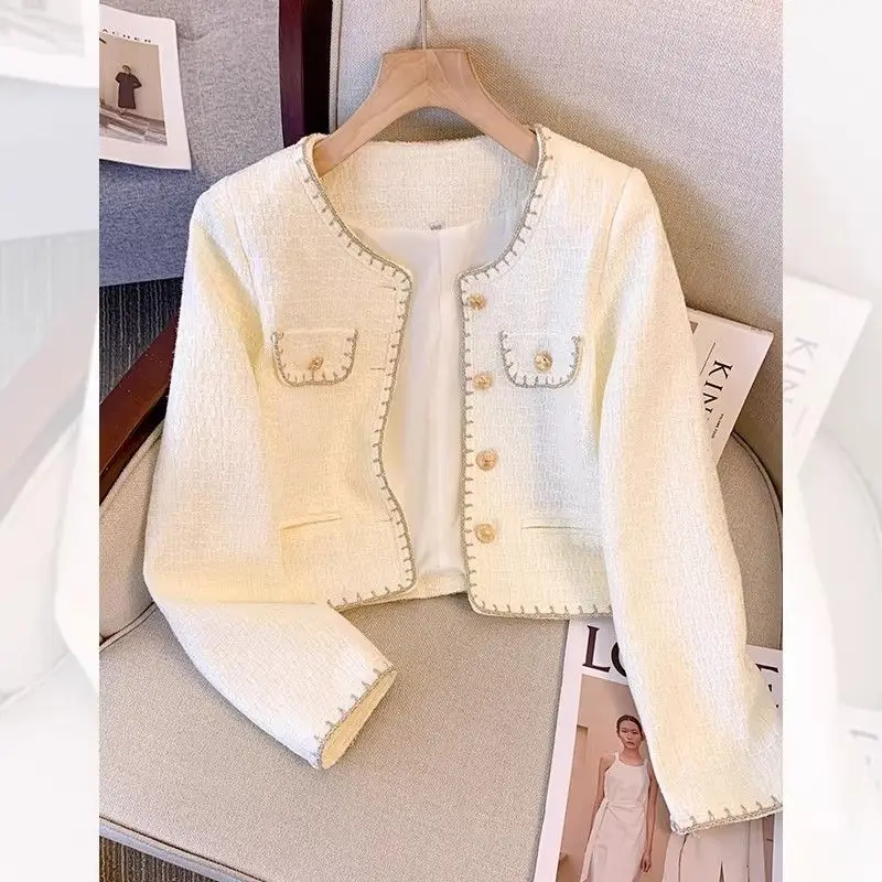 White Jacket Women's 2026 New Super Fire Spring Short Celebrity Temperament Coats
White Jacket Women's 2026 New Super Fire Spring Short Celebrity Temperament Coats