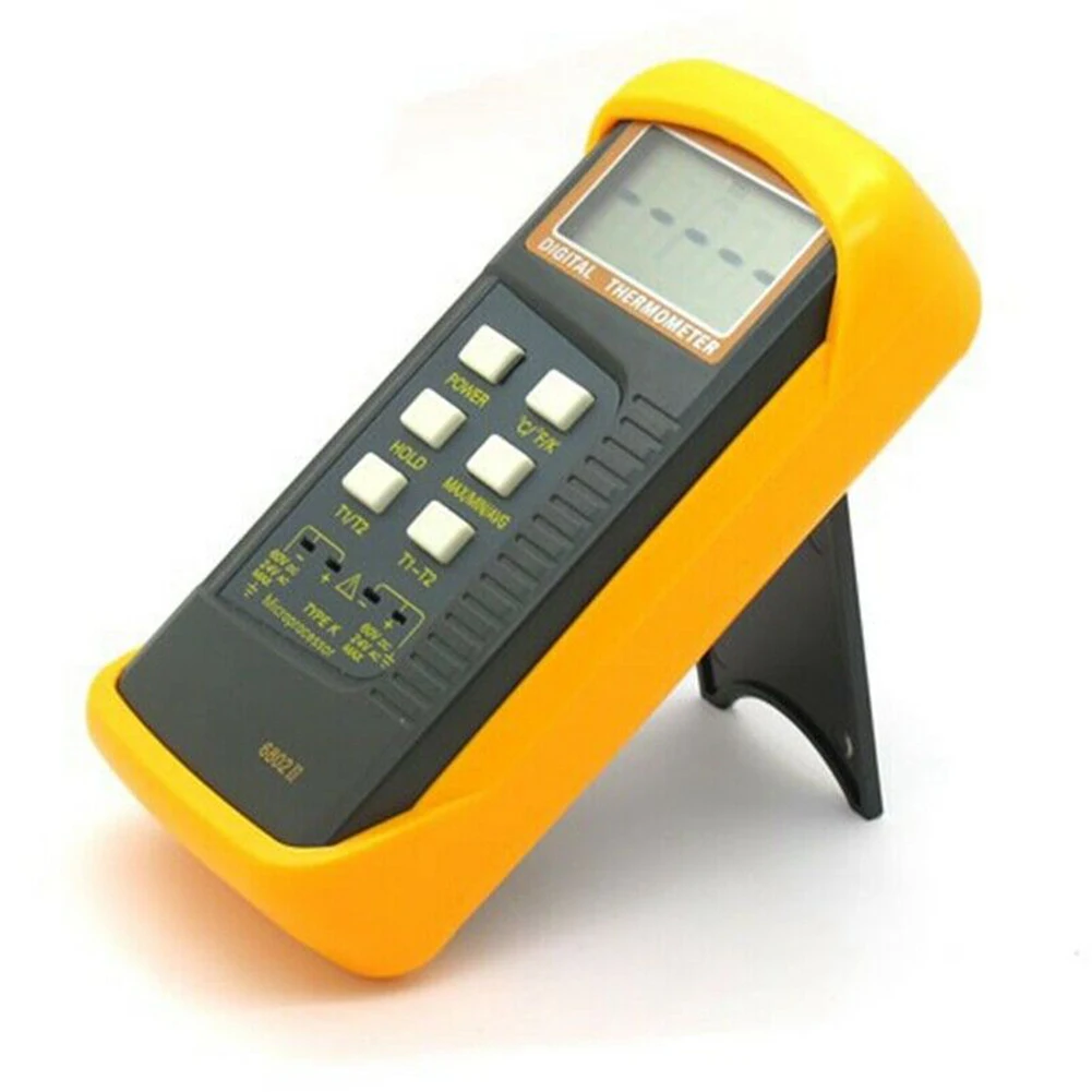 6802 II Dual Channel K Type 2.5 Times 5 Digit LCD Display Digital Thermocouple Sensor/wire Thermometer Measurement Gauge
6802 II Dual Channel K Type 2.5 Times 5 Digit LCD Display Digital Thermocouple Sensor/wire Thermometer Measurement Gauge