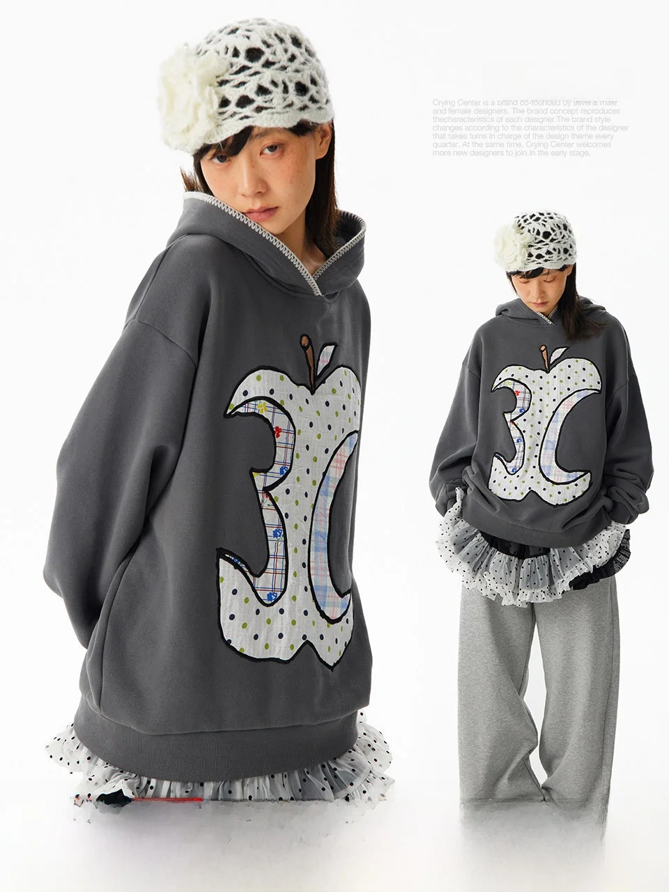 Crnenter Polka Dot Patchwork Fce Lined Loose Fit Hoodie Casual Comfortable ex Long Sve Printed Sweatirt
Crnenter Polka Dot Patchwork Fce Lined Loose Fit Hoodie Casual Comfortable ex Long Sve Printed Sweatirt