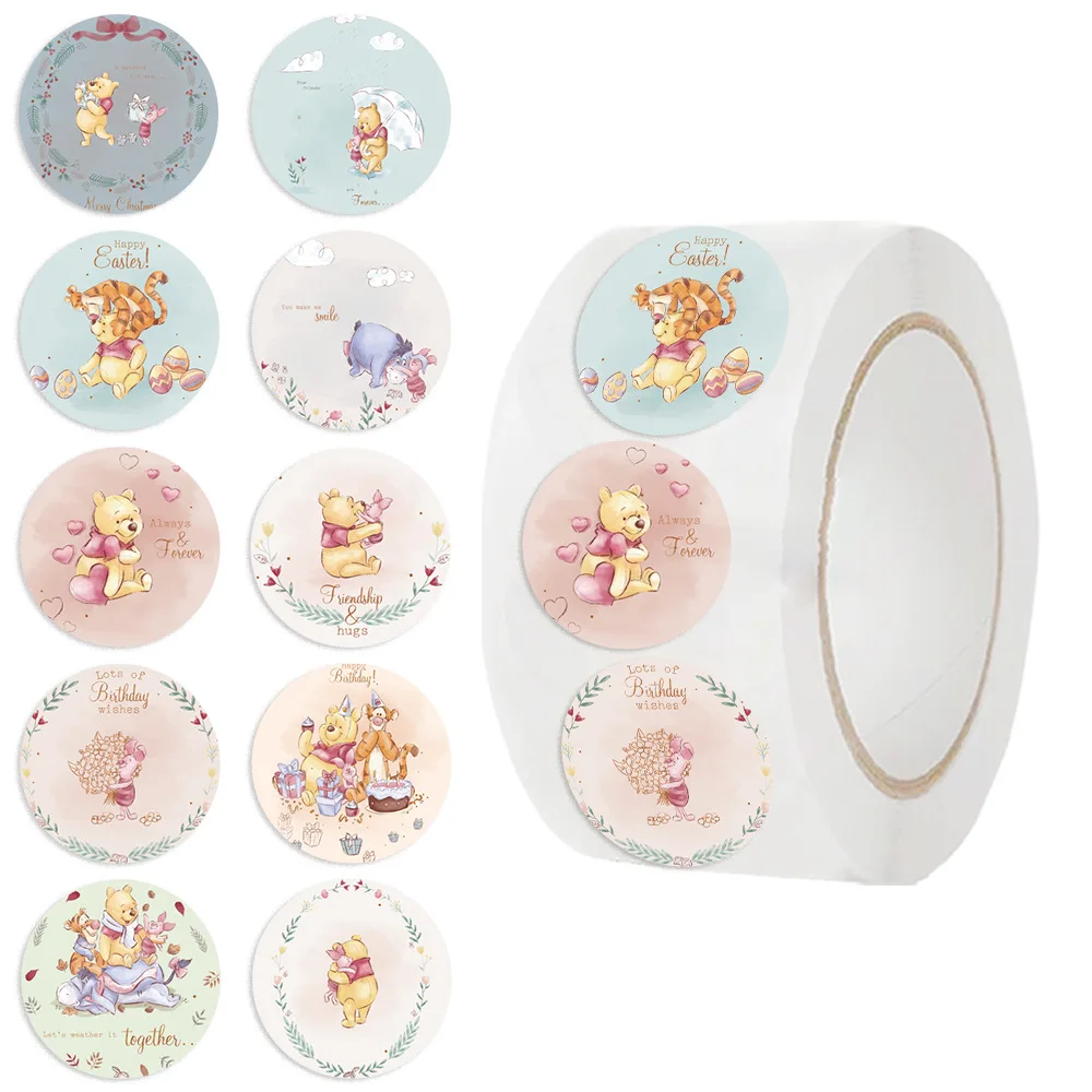 500pcs/roll Cute Winnie The Pooh Sealing Stickers Cartoon Reward Decals Gift DIY Phone Sticker Laptop Luggage Decoration Sticker
500pcs/roll Cute Winnie The Pooh Sealing Stickers Cartoon Reward Decals Gift DIY Phone Sticker Laptop Luggage Decoration Sticker