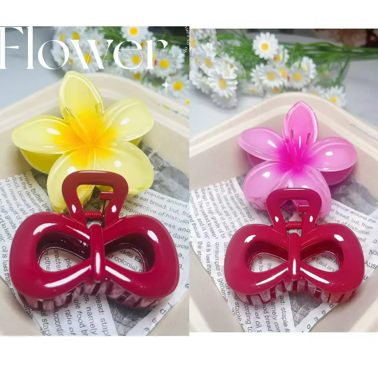 2pcs Fashion Red Bow Flower Hair Claws Clip Women Girls Sweet Hairpin Barrette Wedding Hawaiian Headwear Hair Accessories Gift
2pcs Fashion Red Bow Flower Hair Claws Clip Women Girls Sweet Hairpin Barrette Wedding Hawaiian Headwear Hair Accessories Gift