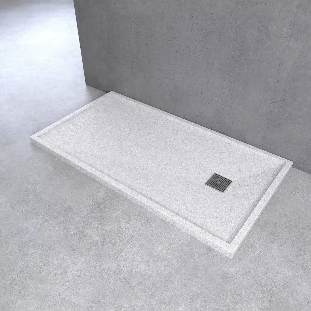 Easy Clean Shower Tray Deep Resin Shower Tray Base for RV Caravan Shower Steamer Tray Plastic Excellent Features