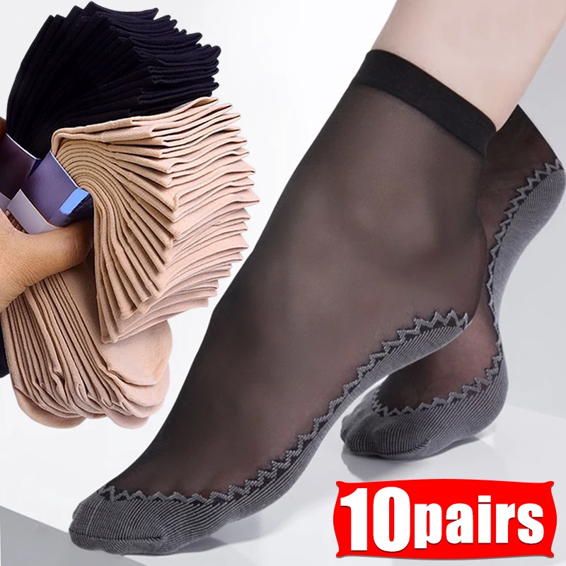 Summer Soft Silk Socks Women Cotton Breathable Bottom Non-Slip Transparent Socks Ladies Short Sock Nylon Slippers Sock
Summer Soft Silk Socks Women Cotton Breathable Bottom Non-Slip Transparent Socks Ladies Short Sock Nylon Slippers Sock