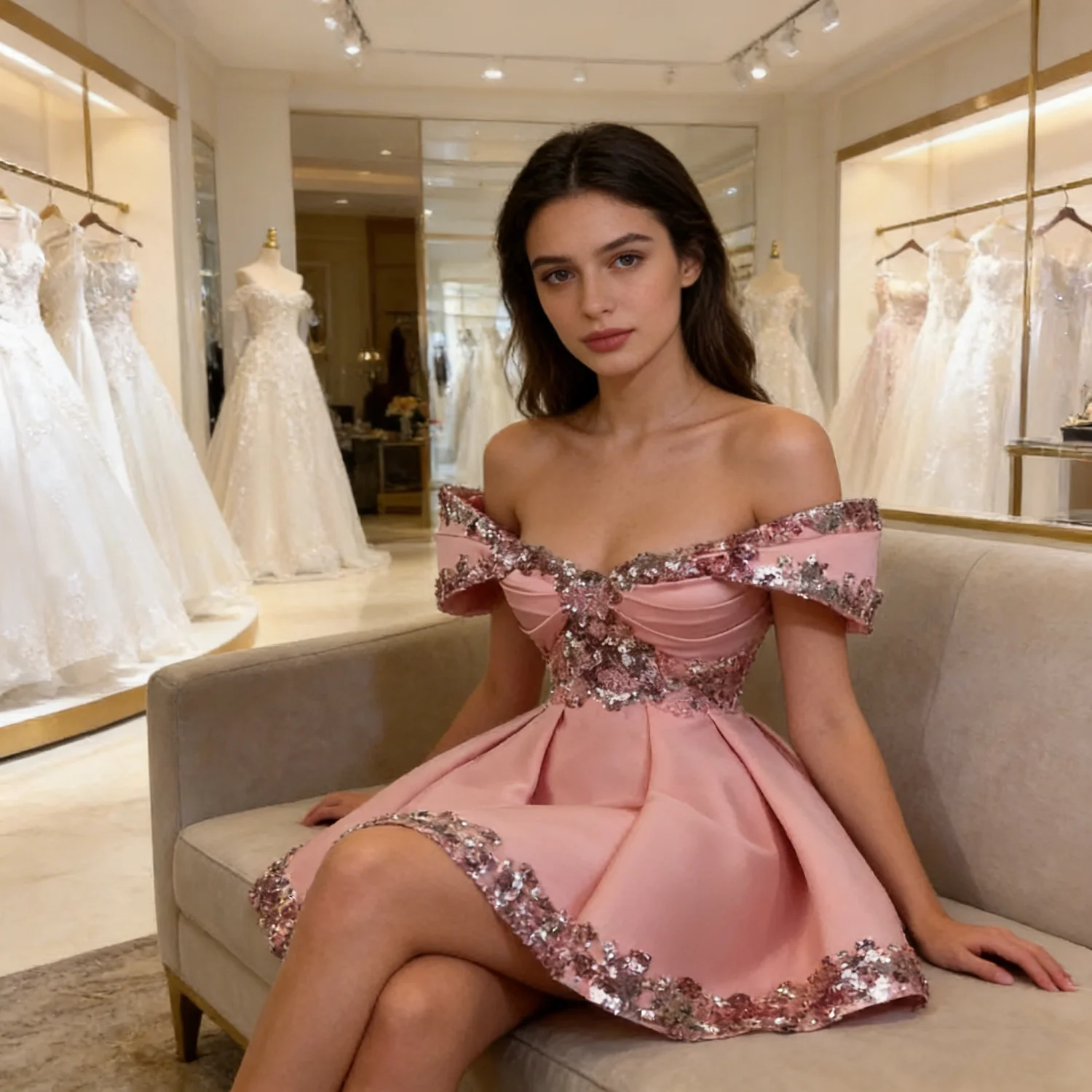 Charming Peach Short Homecoming Dresses For Teen Girls Sequined A Line Satin Prom Special Occasion Wear Cocktail Wear Customized
Charming Peach Short Homecoming Dresses For Teen Girls Sequined A Line Satin Prom Special Occasion Wear Cocktail Wear Customized